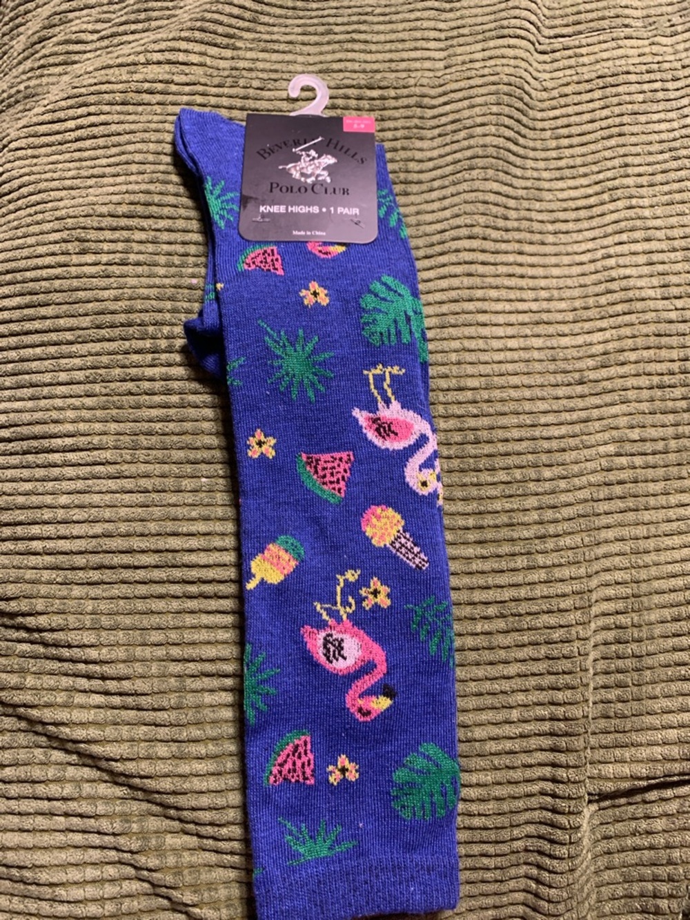 Beverly Hills Polo Club Flamingo Knee High Socks